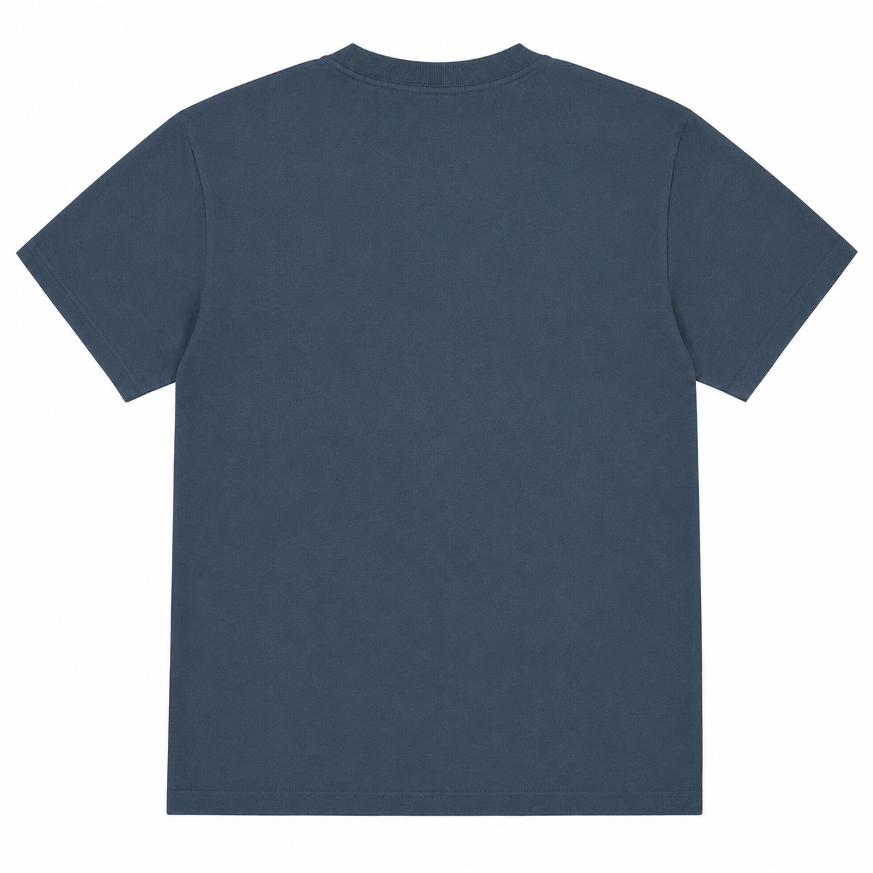 Men’s Graphic Print Crew Neck T-Shirt, Soft Cotton Blend Short Sleeve Casual Tee, Dark Blue - الصورة 4