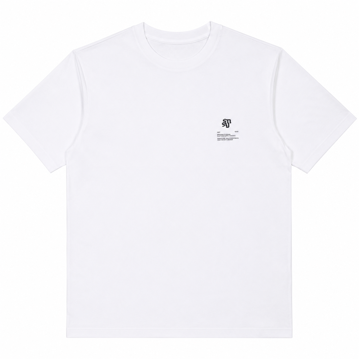 Men’s White Graphic Print Crew Neck T-Shirt, Short Sleeve Casual Tee with Back Car Design - الصورة 8